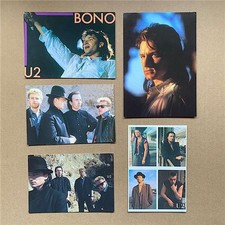 U2 POSTCARDS(C) MEMORABILIA 5 different photo/portrait postcards 