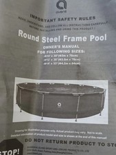 Round Steel Pool Frame Frame