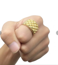 keeper ring 18k gold plated