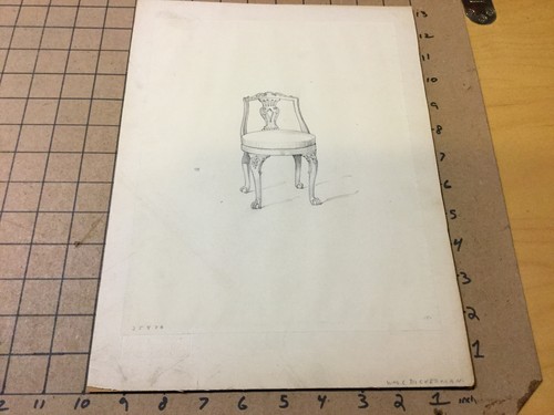 Vintage original drawing - -,