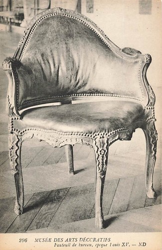 Postcard desk chair louis - louis, xv
