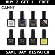 CANNI Base Coat No Wipe Top Coat Nail Gel Polish Primer Matt Tempered Top UV LED