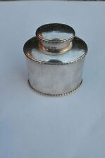 MAGNIFICENT ANTIQUE STERLING SILVER TEA CADDY, MAKER: H.A. 