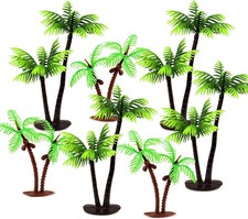 15Pcs Green Palm Tree Cake