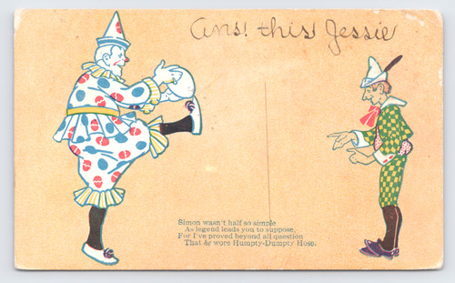 C1908 simple simon humpty - c1908,