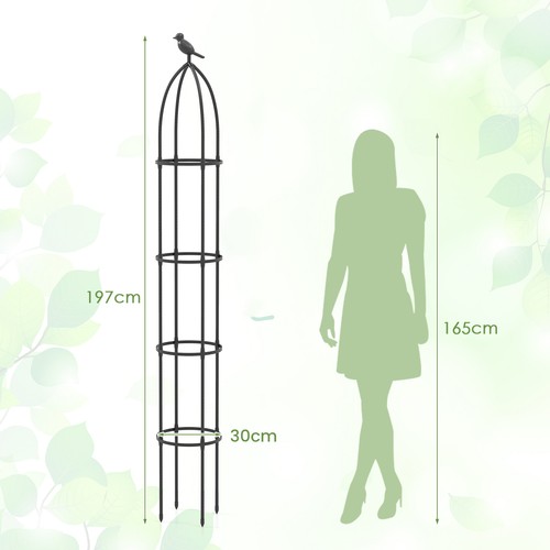 Pack black garden obelisk - pack,