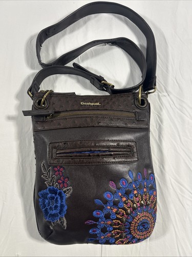 Desigual brown crossbody bag - desigual,