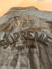 Supreme overshirt denim grey