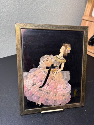 1920 art deco framed - deco, lady