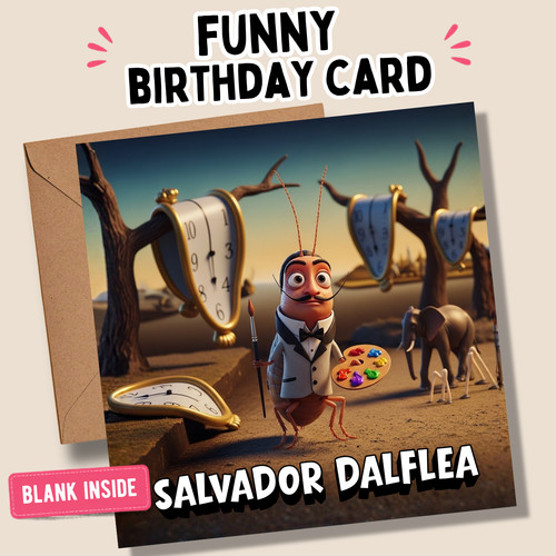 Funny salvador dali greeting - salvador,