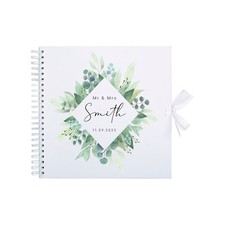 Personalised Wedding Scrapbook Photo Album, Mr and Mrs Gift, Bride to be