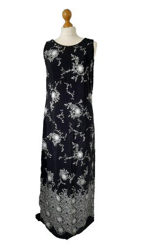 Vintage maxi dress black - black, &