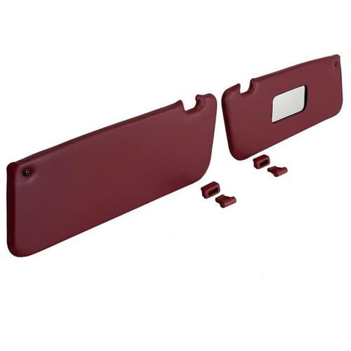 Burgundy sun visors - burgundy,