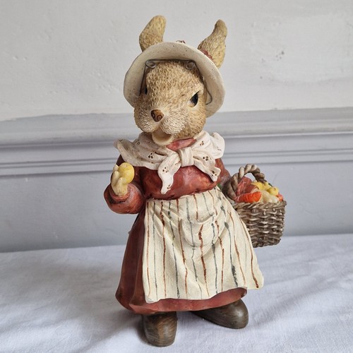 Whimsical resin bunny rabbit - bunny,