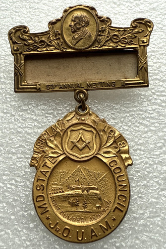 American masonic jewel medal - american,