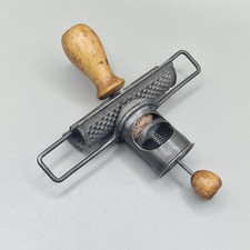 Antique 1896 "The EDGAR" Mechanical Nutmeg Grater-Wood Handles
