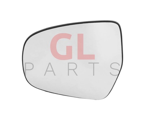 Mirror glass with - pad, for