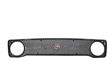 FRONT HONEYCOMB GRILLE MASK + COAT OF ARMS FOR FIAT 128 RALLY ORIGINAL