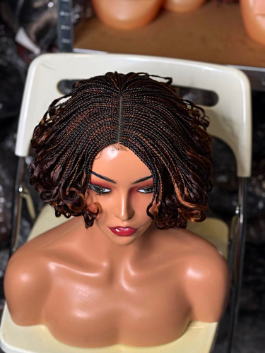 Short synthetic braided curly - synthetic,
