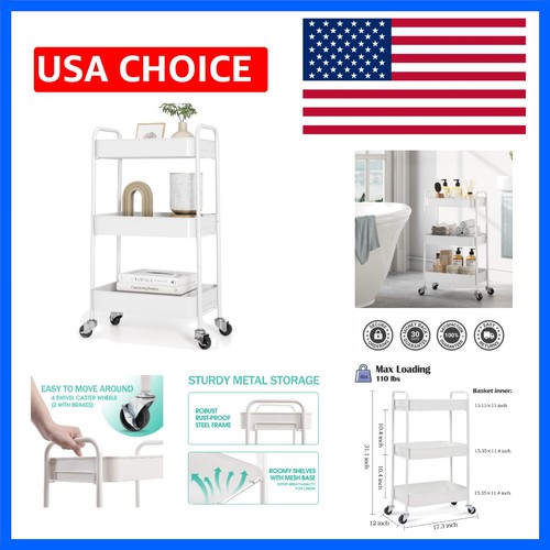 Tier rolling cart - cart, metal