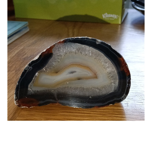Polished agate mineral - agate,