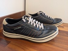 Skechers Trade Mark 92 black leather Casual Trainers Size UK 11 eu 46