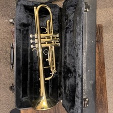 Trumpet with Case No Mouthpiece Brass Instrument