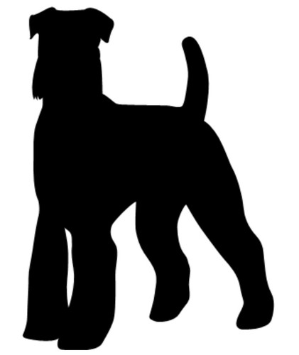 Airedale terrier vinyl - airedale,