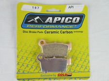Kawasaki KXF250 04-21 rear brake pads (187) apico motocross