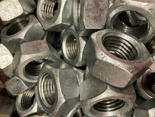 Hexagon Full Nuts Galvanised Grade 8 High Tensile DIN934 Metric M6 - M24