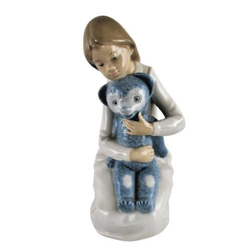 Nao lladro girl with - girl, large