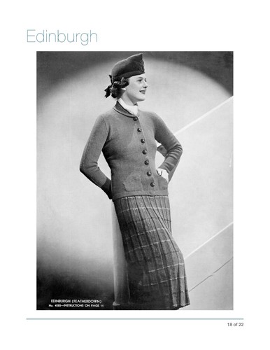 Knitting pattern art deco - ,