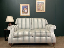 Parker Knoll Westbury 2 Seater Sofa In Silver Striped Fabric