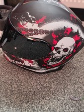 VCAN V151 Full-Face Motorcycle Helmet Reaper Skull.Brand new, never worn
