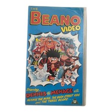 Rare Vintage The Beano Video VHS - Dennis Menace Minnie Bash Street Kids