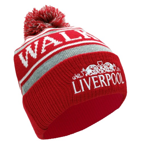 Liverpool style bobble hat red - bobble,