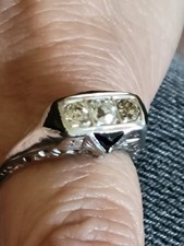 1920s Art Deco 18ct White Gold