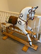 Large Traditional Handmade Wooden Rocking Horse