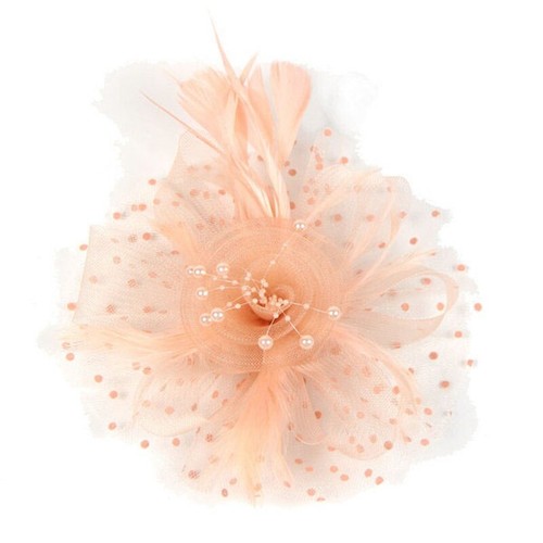 Flower hair clip feathers - hair,