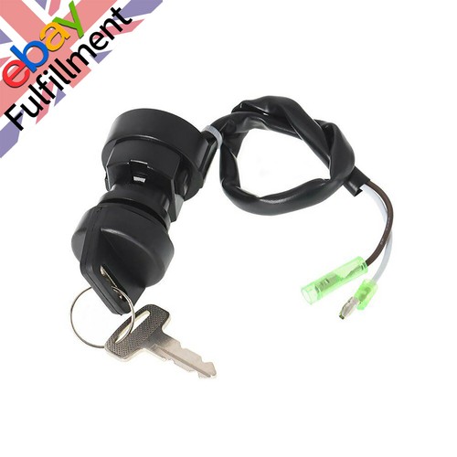 Black ignition key switch - black,