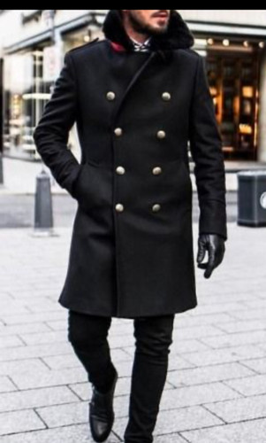Zara man black military coat - man,