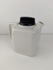 Vintage 1970's Goblin Teasmade 303 Teapot VGC White Pot Black Lid Ceramic 