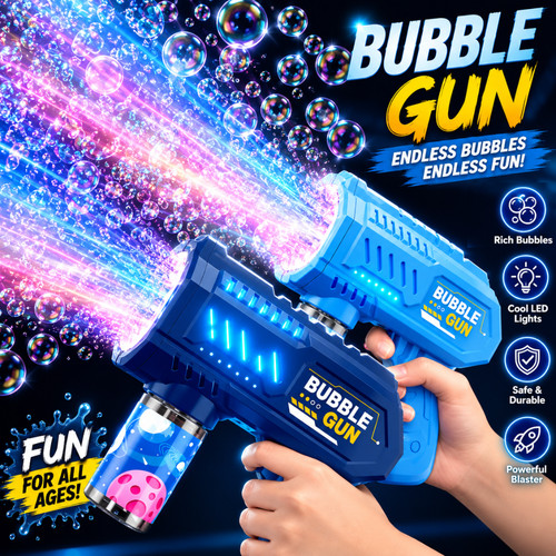 Handheld bubble machine gun - machine,