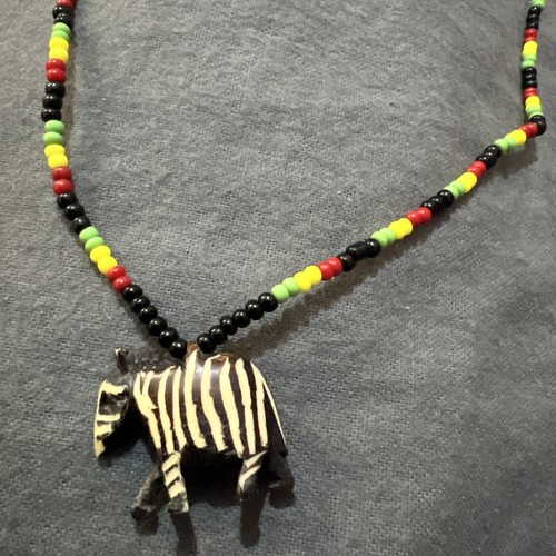 African beaded necklace with