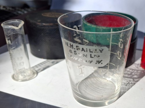Vintage medicine glass - vintage, &