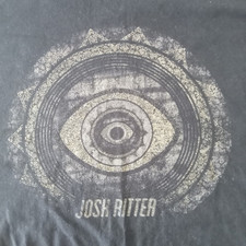Josh Ritter Long Sleeve XL T-Shirt Gildan Navy Blue Musician