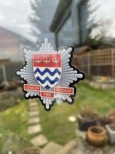 Internal sticker London fire brigade Vinyl 80mm  Fireman Sticker Window Car Vet
