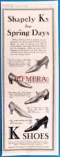 'K' Women's Fashion Shoes Advert - 1929 Art Deco Era Print
