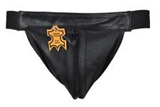 Men's Leather Jockstrap Black