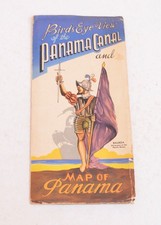 Canal Map Panama Bird's Eye